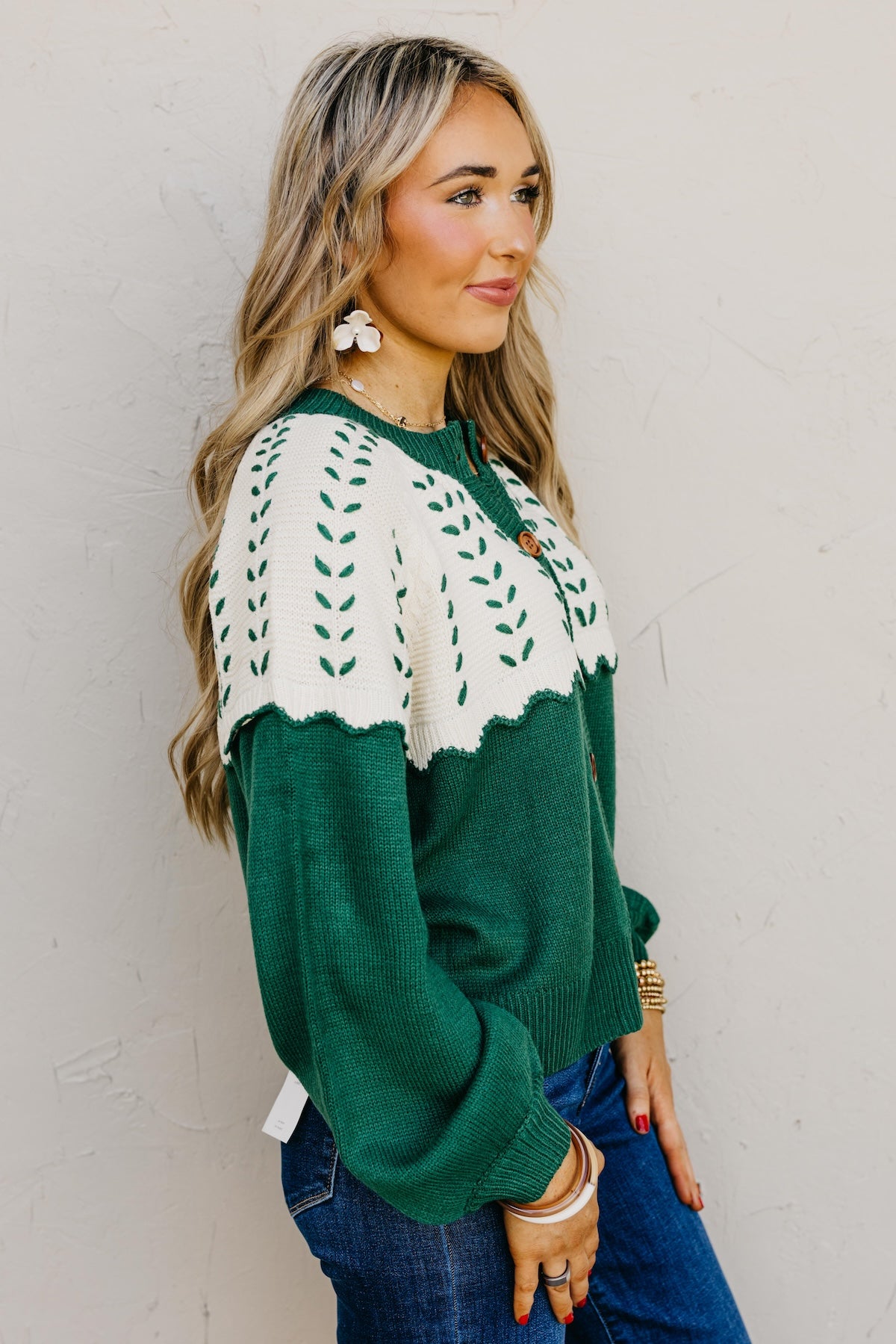 The Maddie Stitch Color Block Cardigan