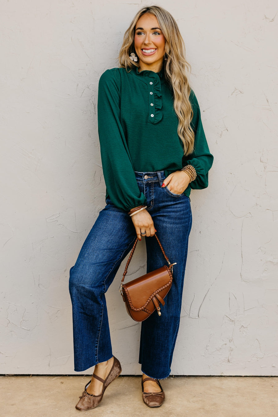 The Bart Ruffle Detail Blouse