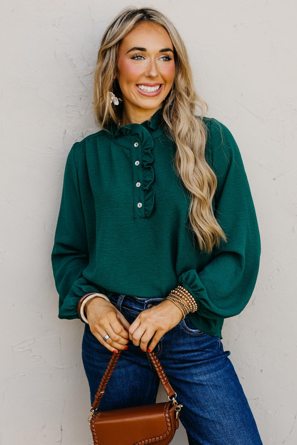 The Bart Ruffle Detail Blouse