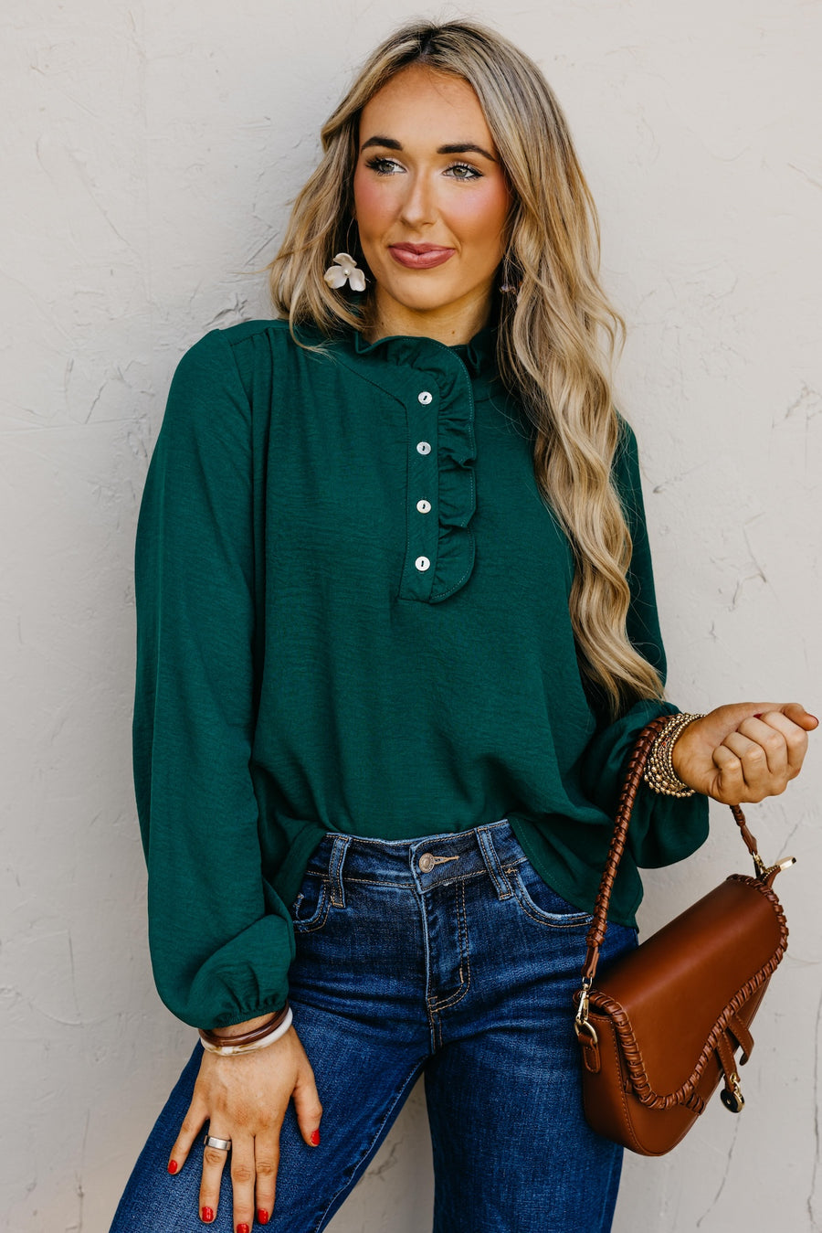 The Bart Ruffle Detail Blouse