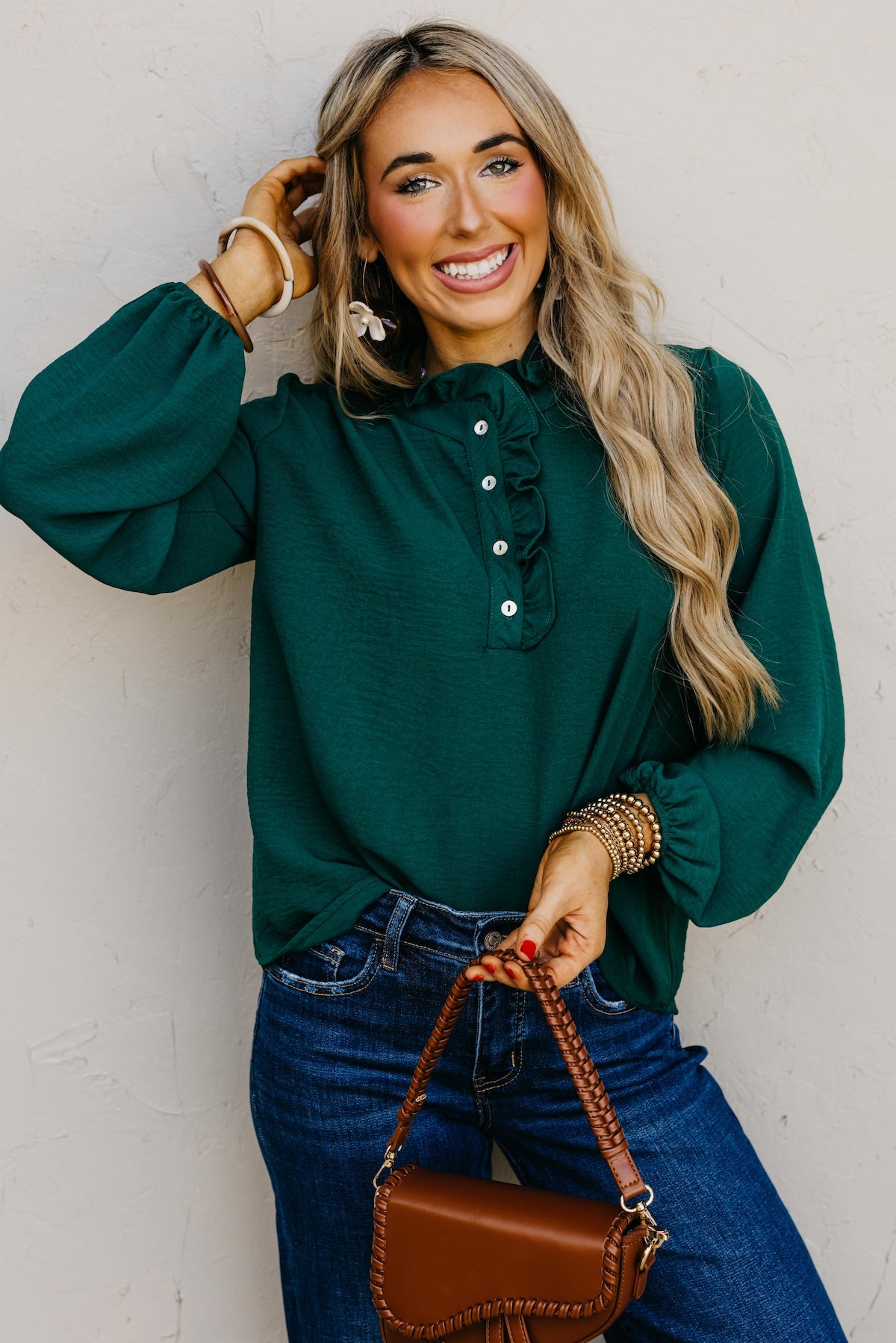The Bart Ruffle Detail Blouse