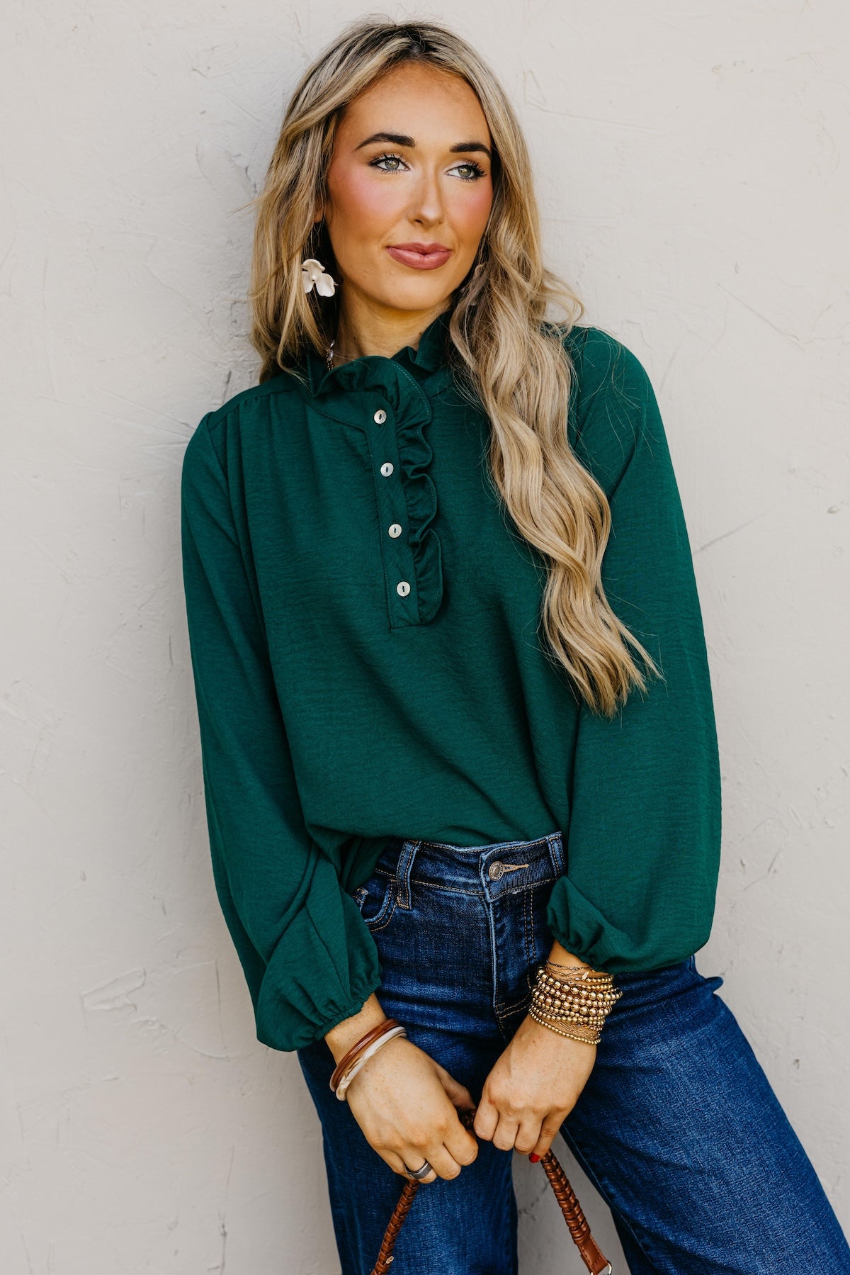 The Bart Ruffle Detail Blouse
