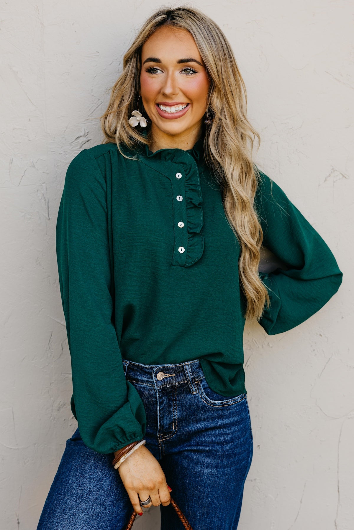 The Bart Ruffle Detail Blouse