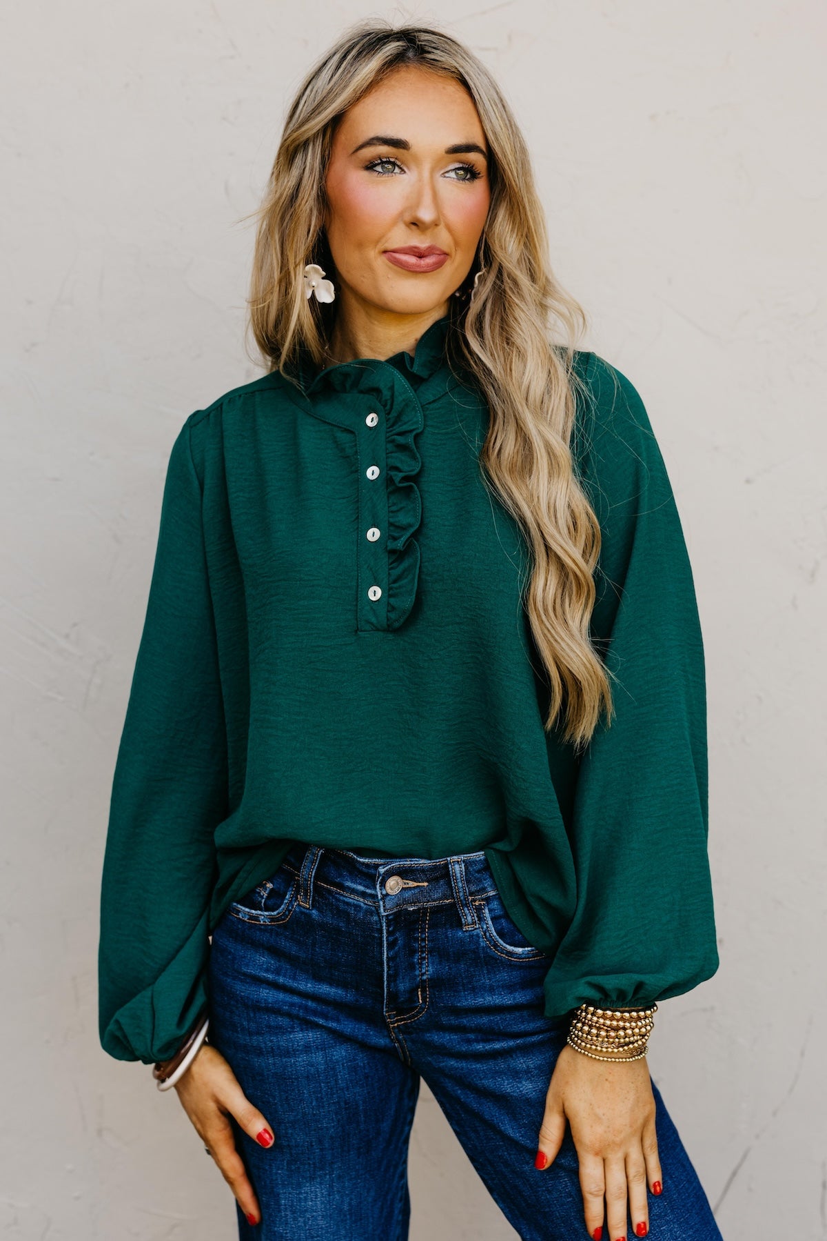 The Bart Ruffle Detail Blouse