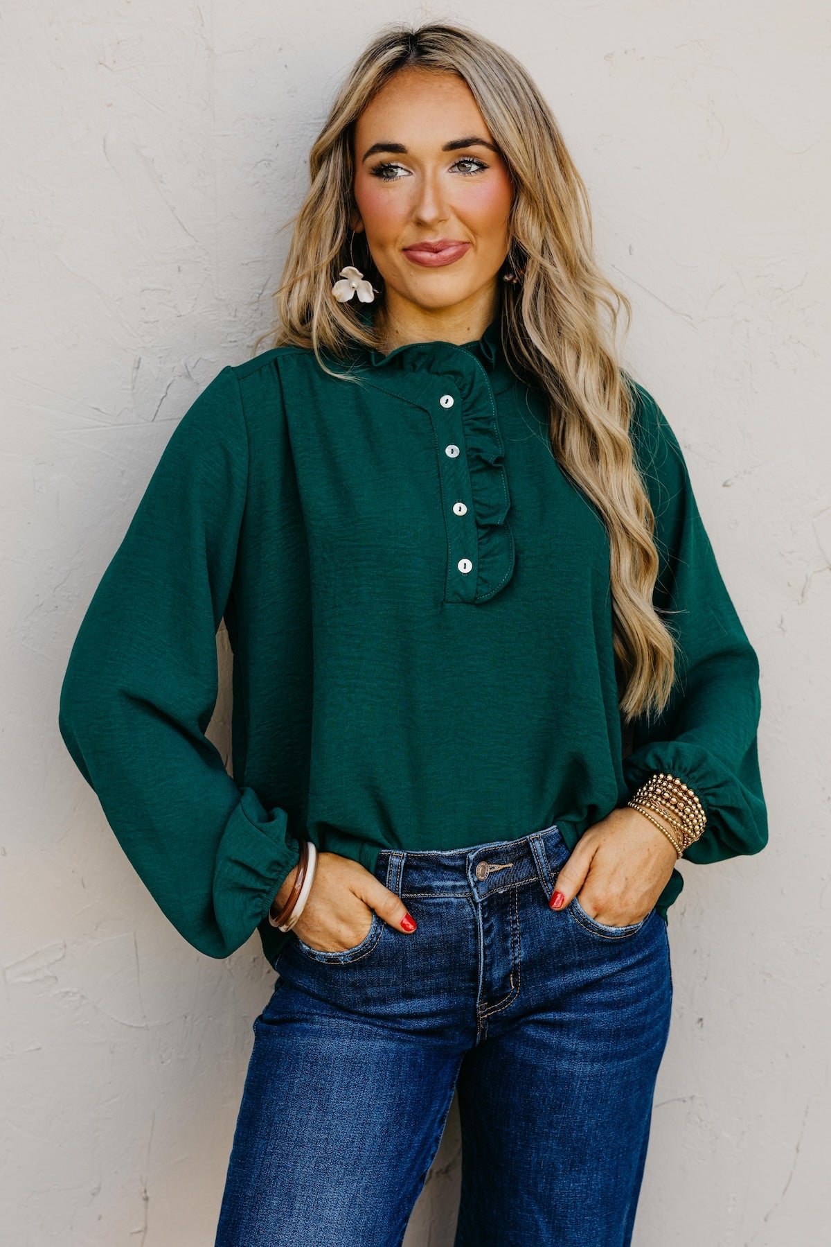 The Bart Ruffle Detail Blouse