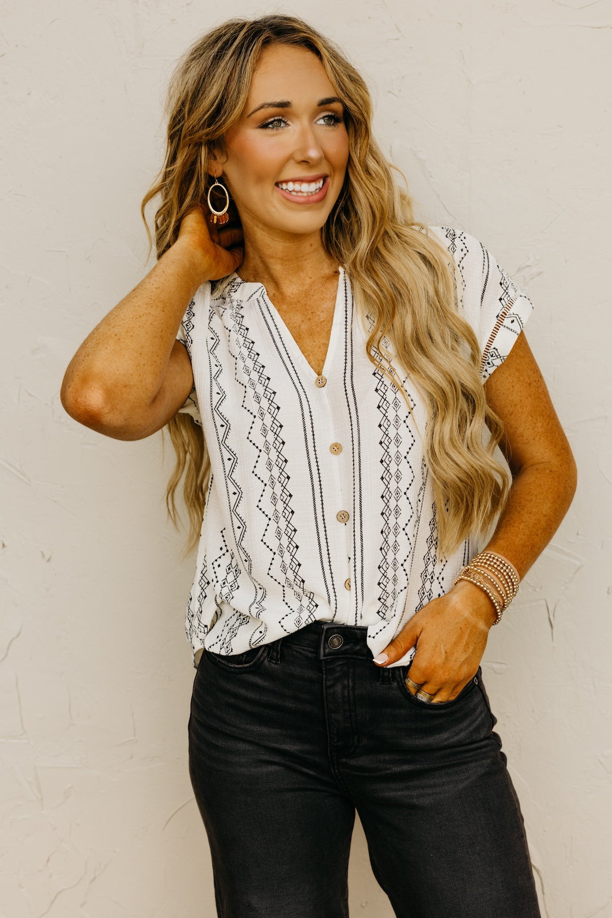 The Monica Geo Print Shirt