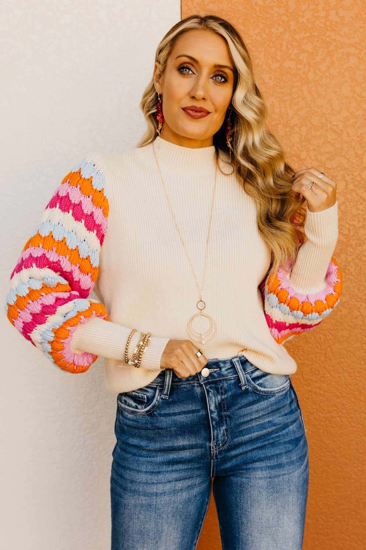 The Ailani Bishop Sleeve Sweater