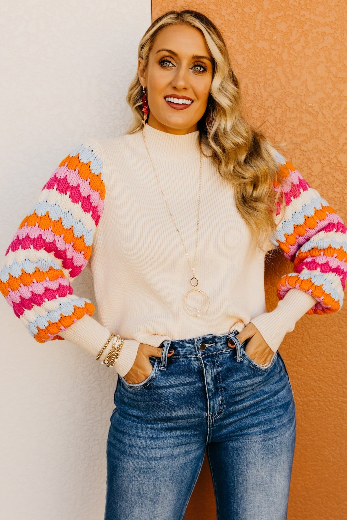 The Ailani Bishop Sleeve Sweater