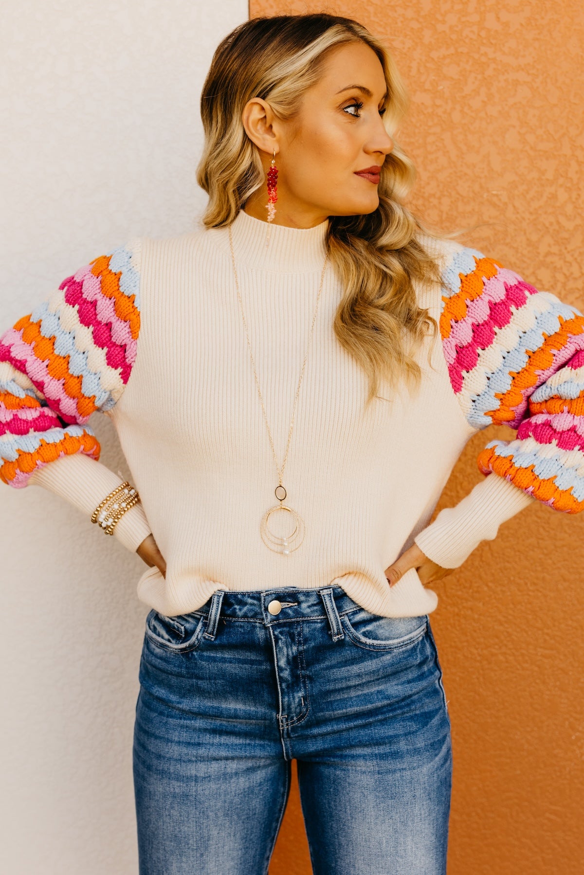 The Ailani Bishop Sleeve Sweater