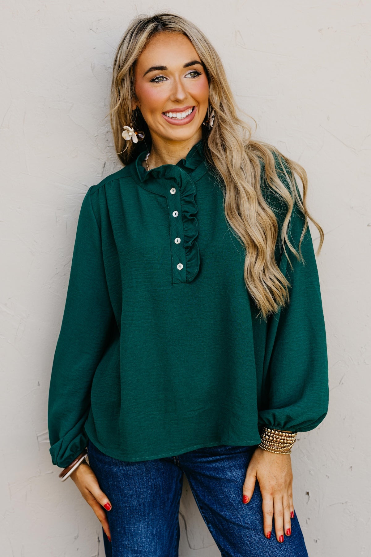The Bart Ruffle Detail Blouse