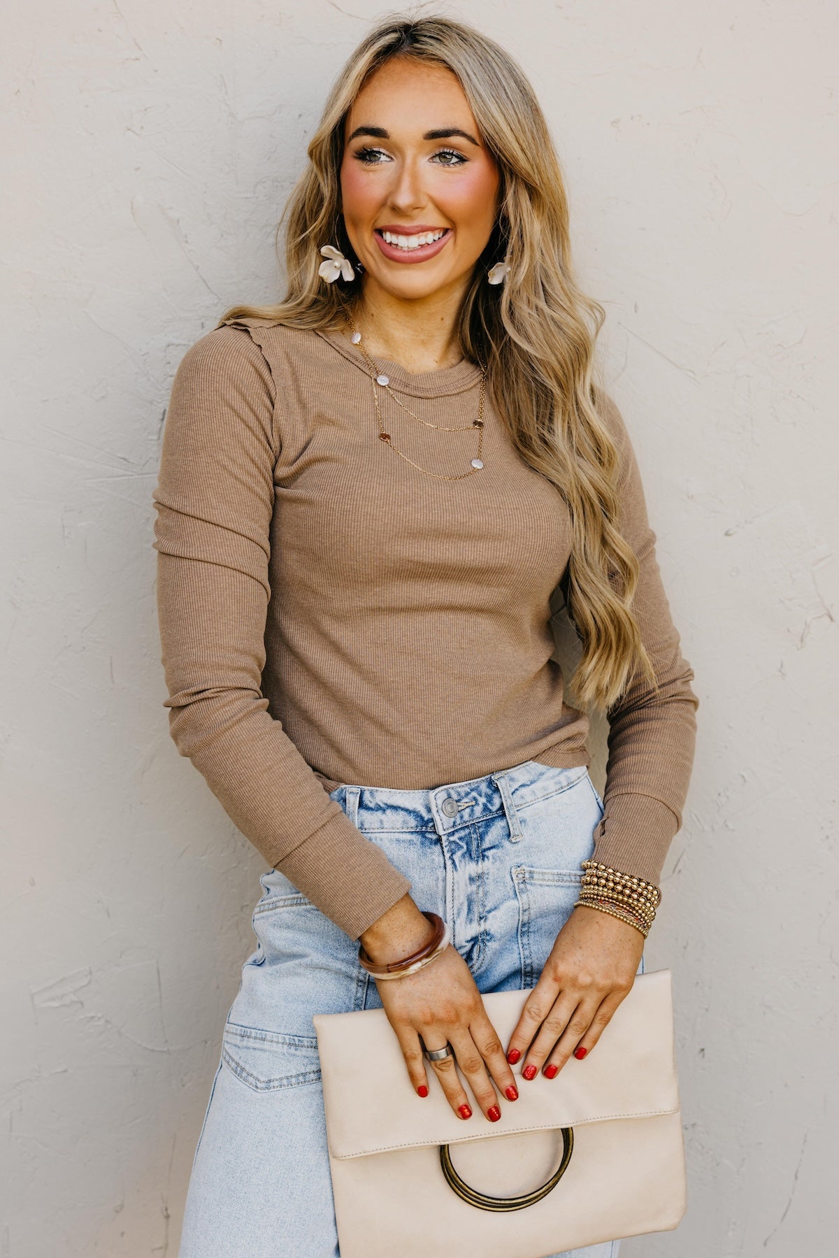 The Jorian Fitted Ribbed Top
