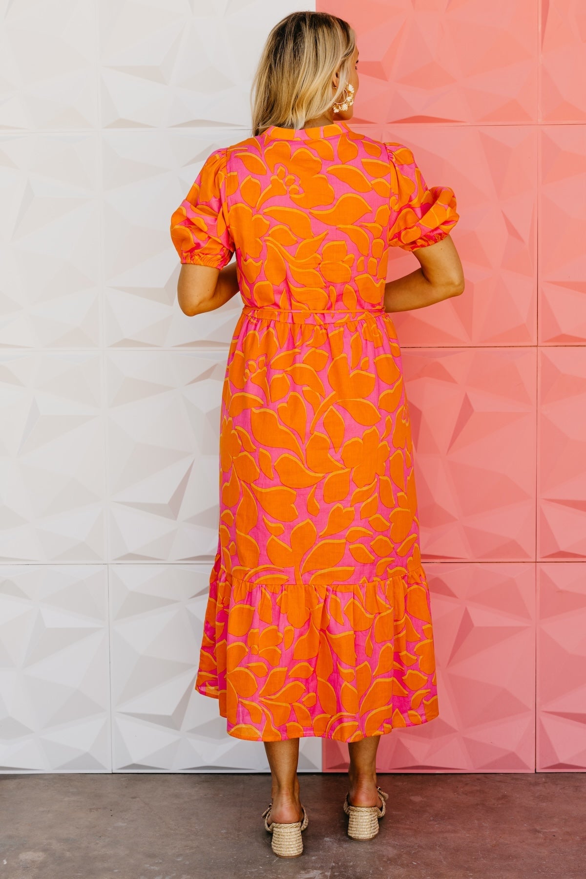 The Troy Floral Button Down Midi Dress