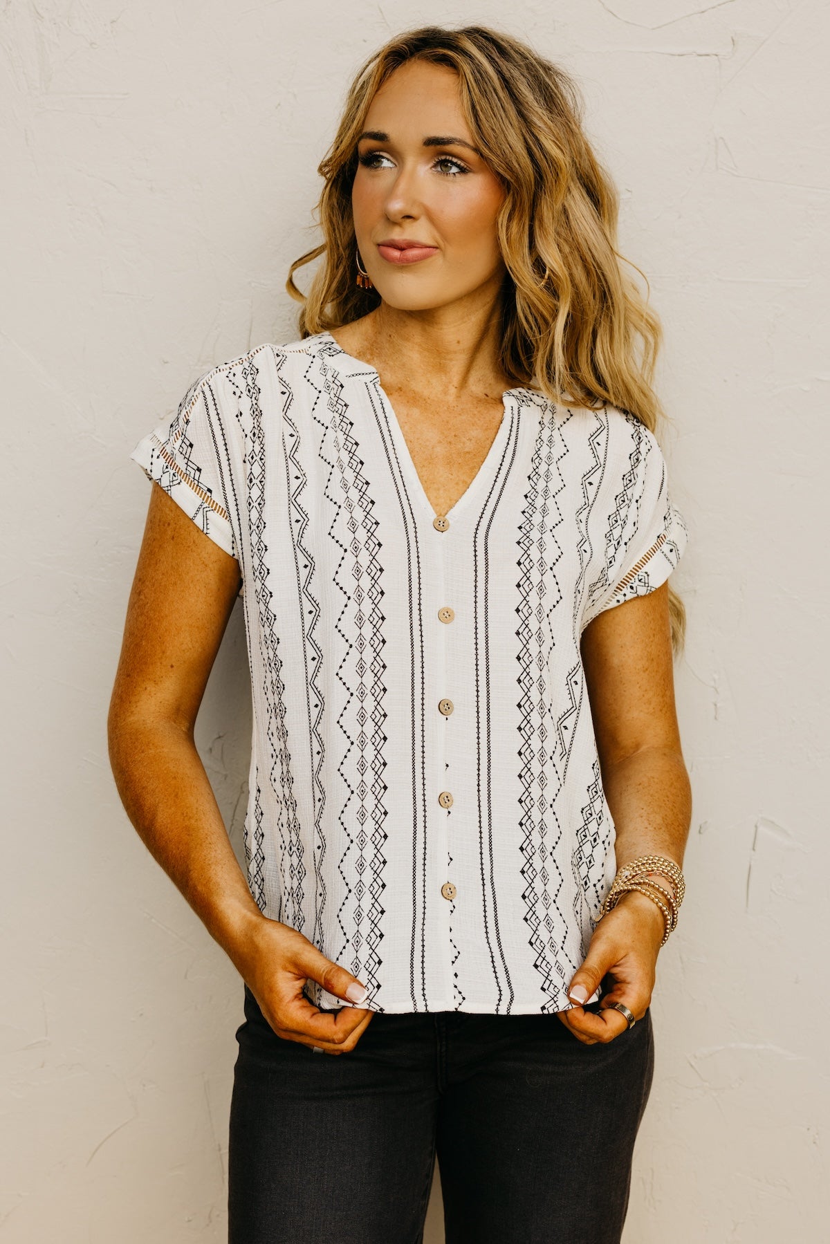 The Monica Geo Print Shirt