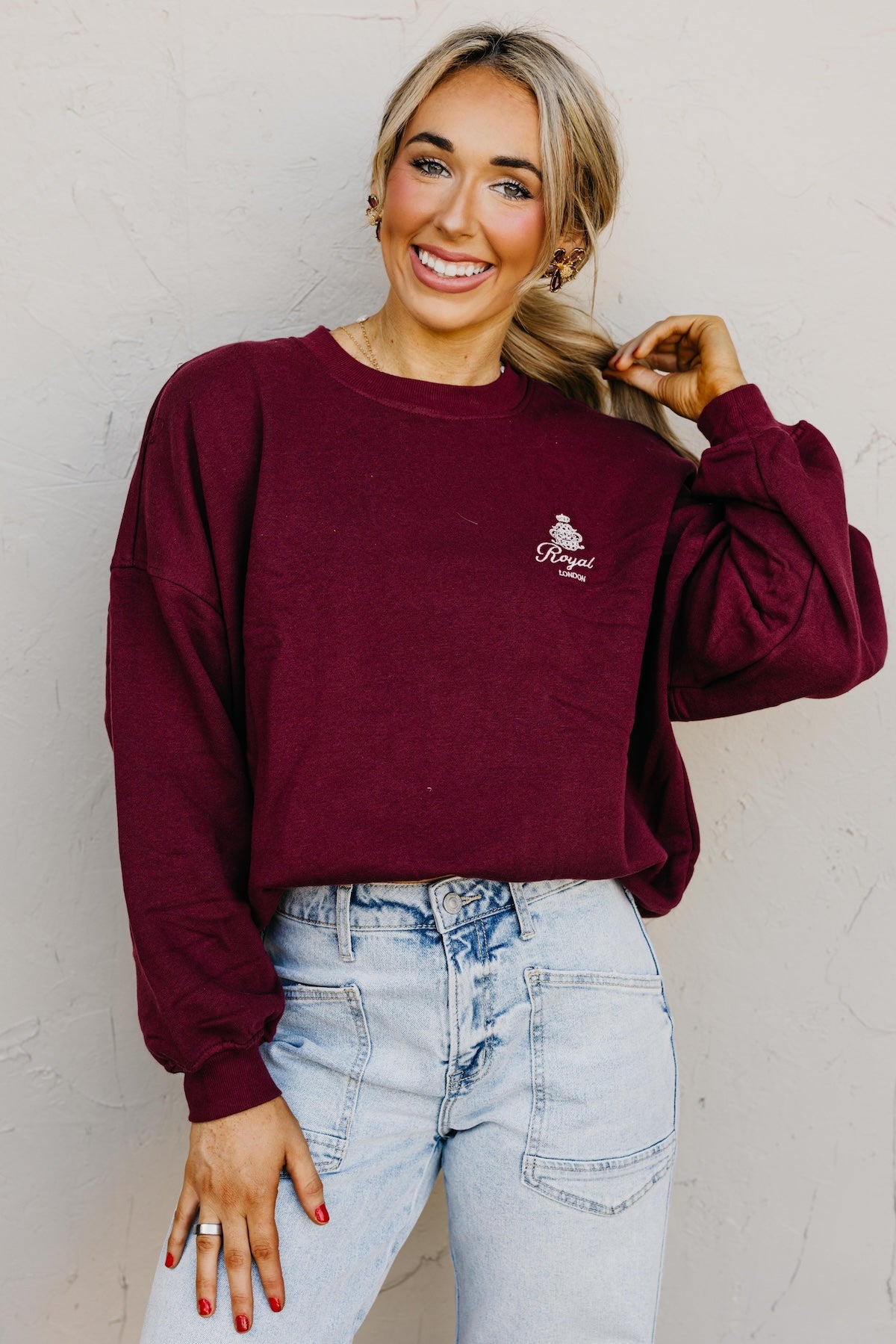 The Bon Voyage Embroidered Sweatshirt
