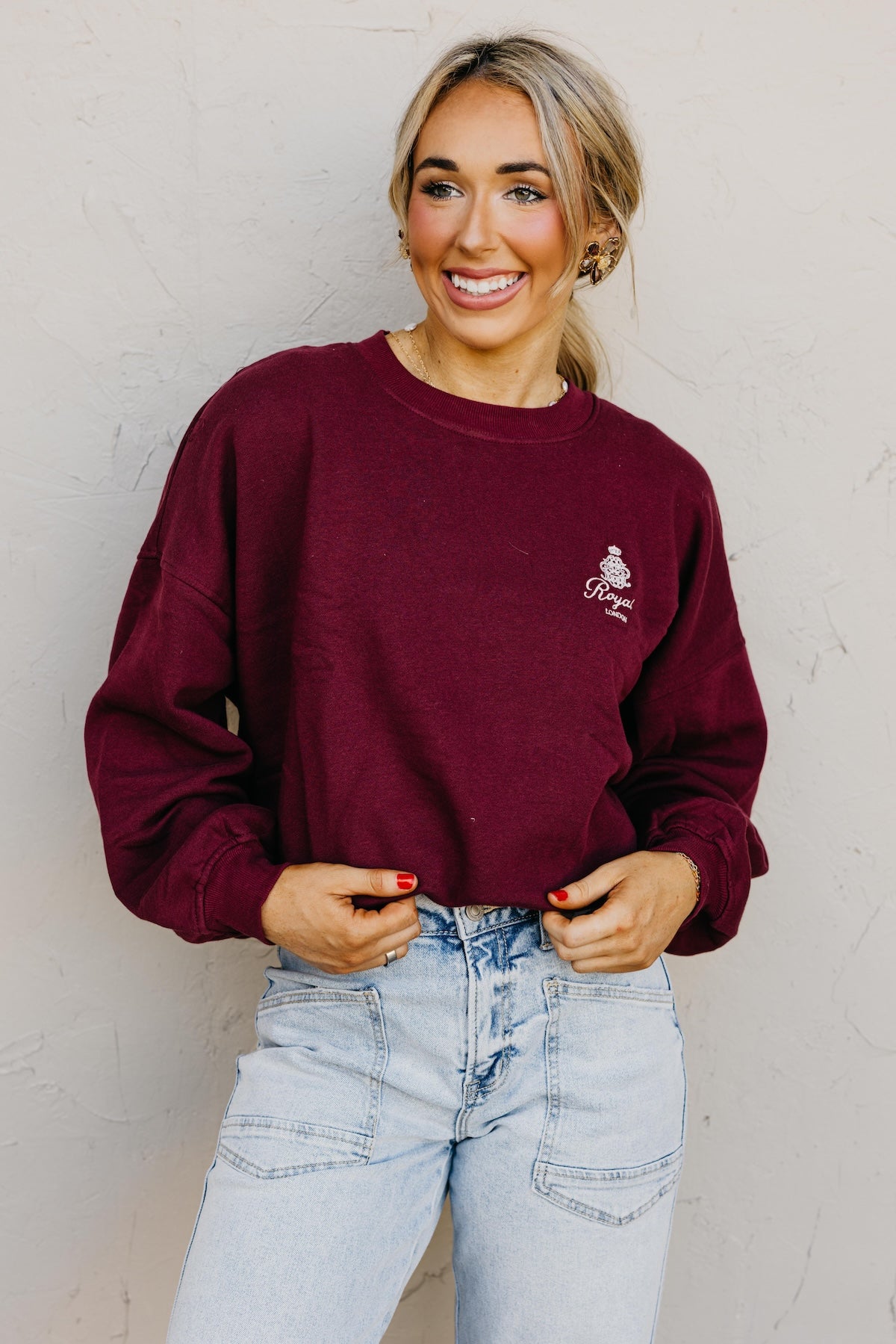 The Bon Voyage Embroidered Sweatshirt