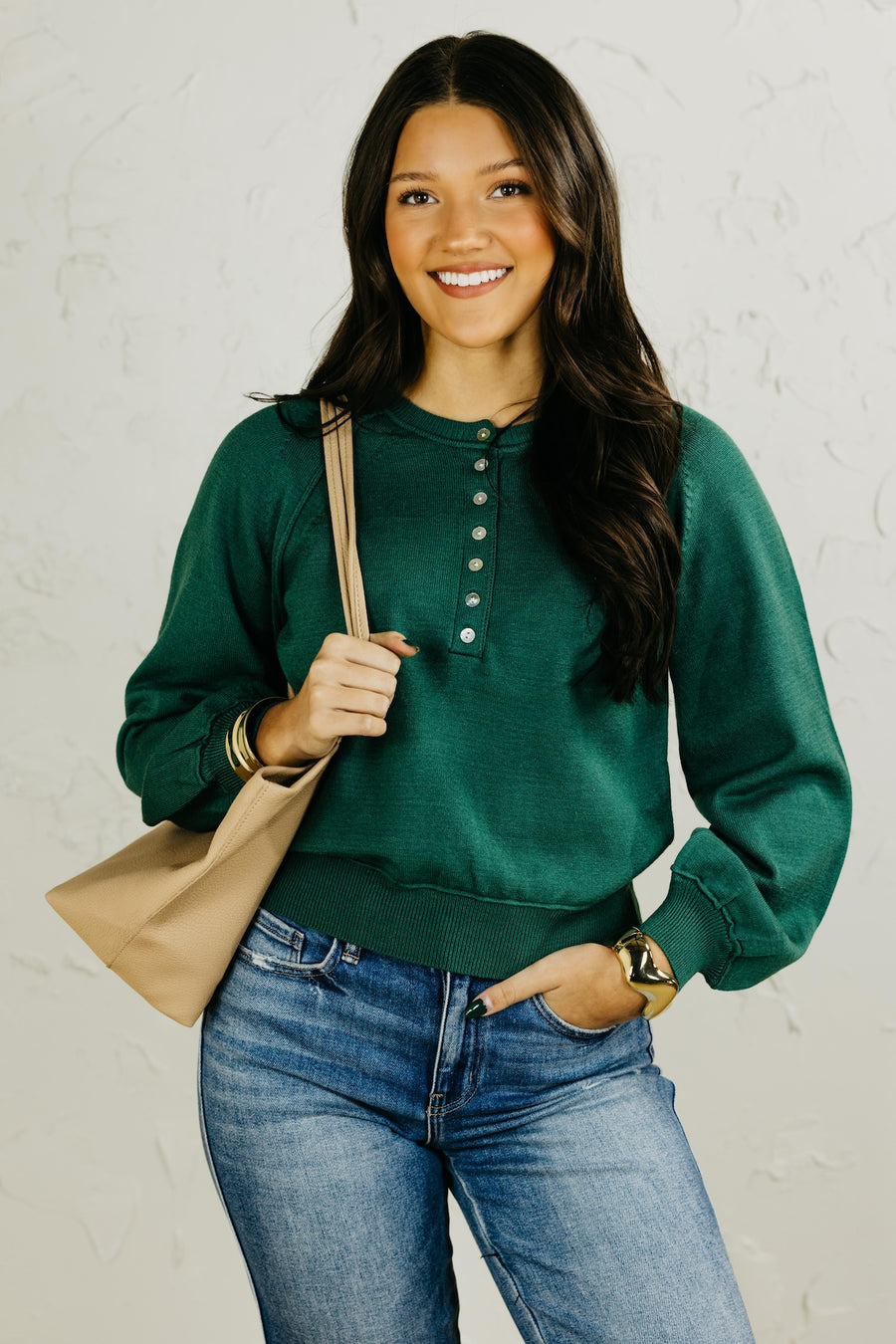 The Layla Henley Style Sweater