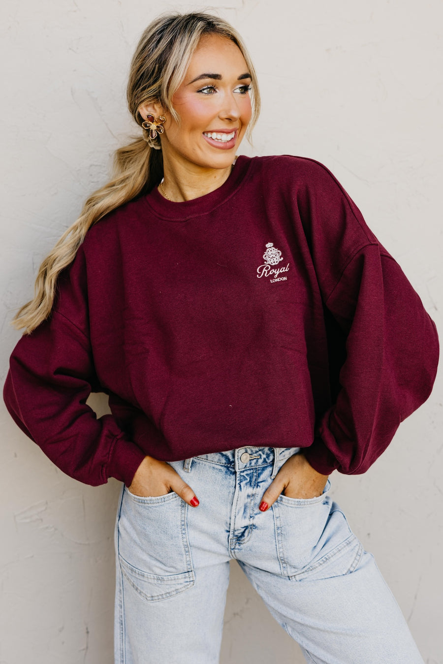 The Bon Voyage Embroidered Sweatshirt