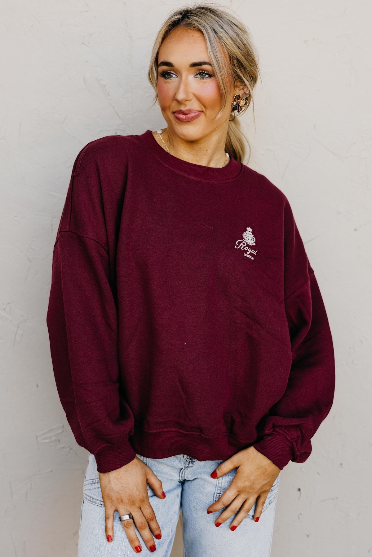 The Bon Voyage Embroidered Sweatshirt