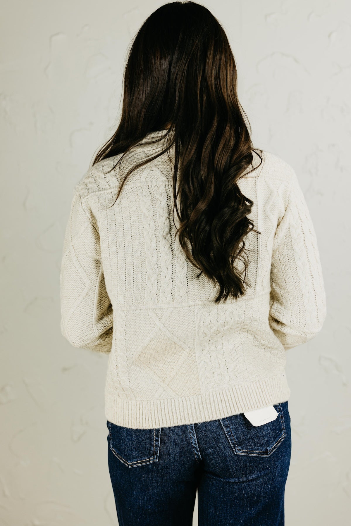 The Ella Zippered Cable Knit Sweater