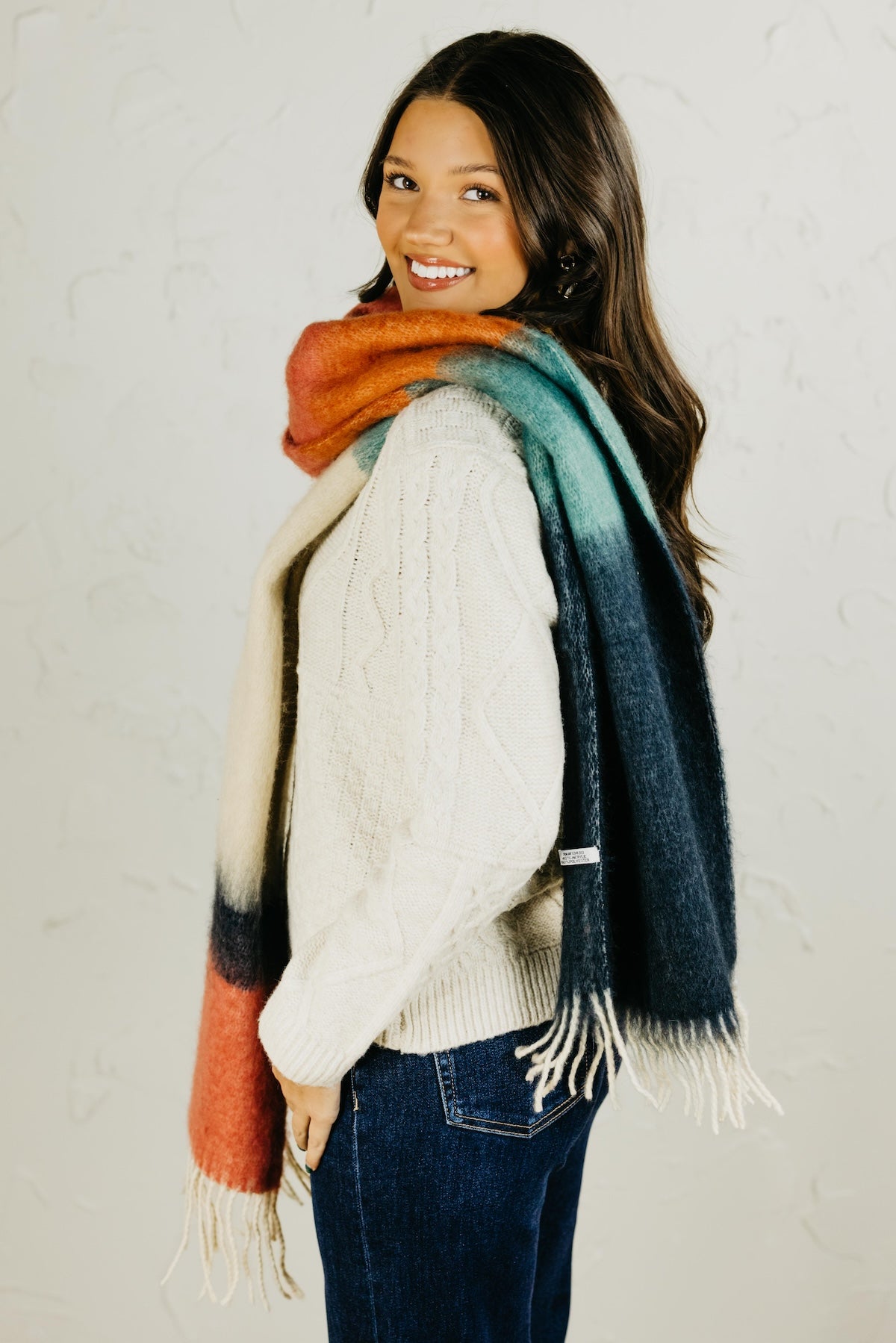 The Hadlea Color Block Scarf