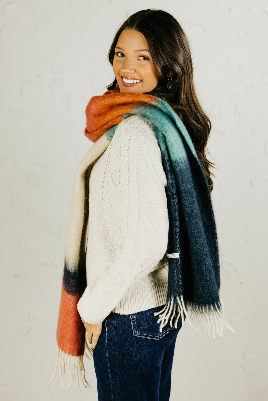 The Hadlea Color Block Scarf