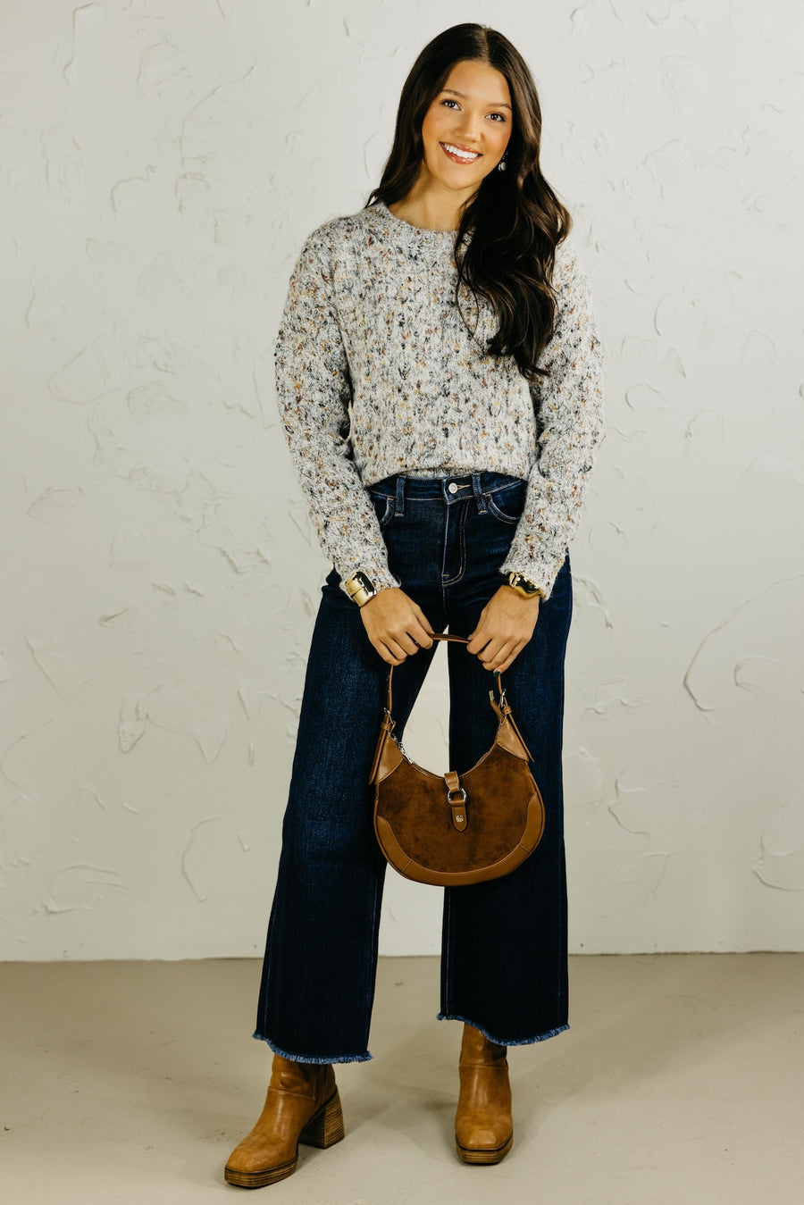 The Lillian Textured Funfetti Weave Sweater