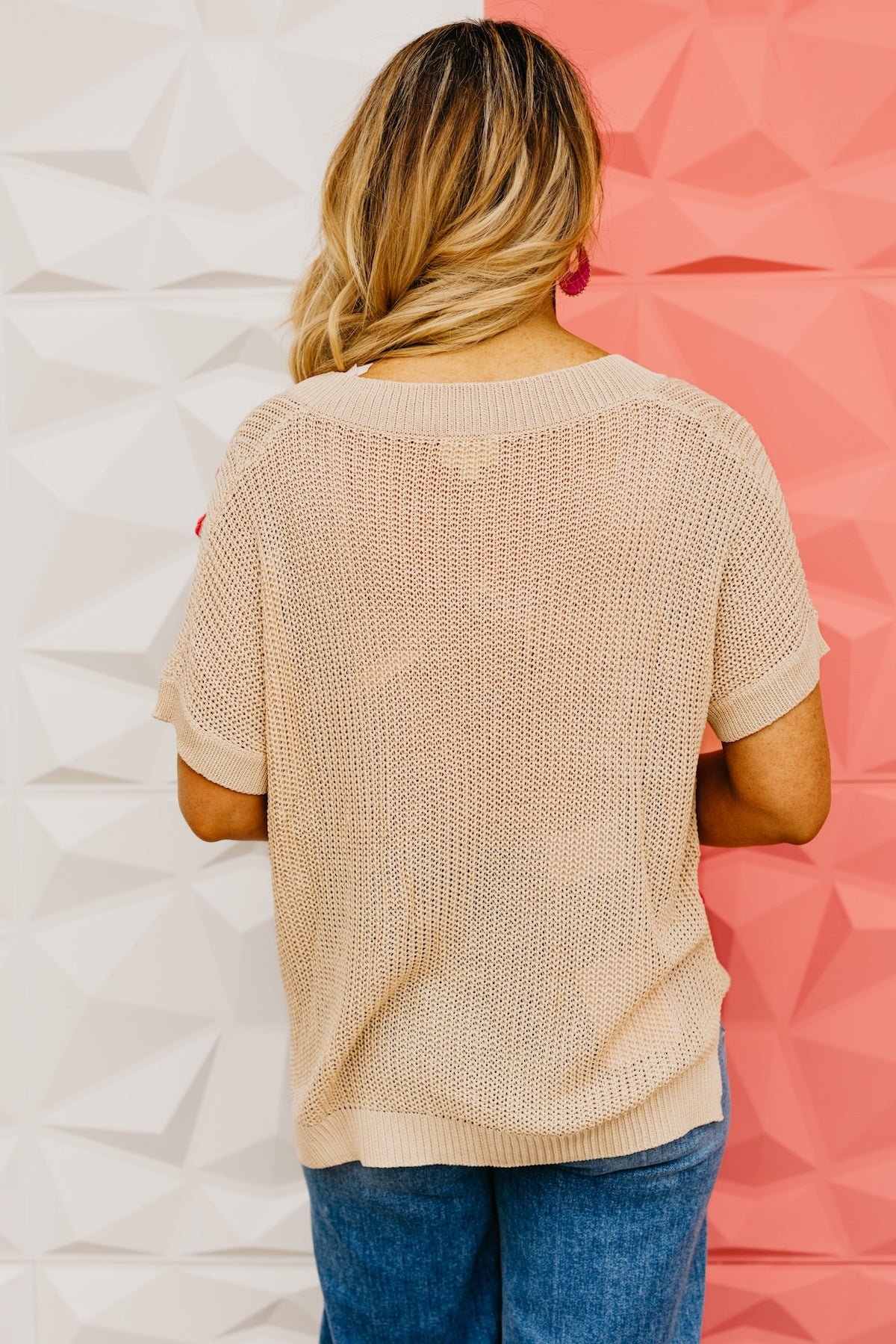 The Emery Floral Crochet Sweater Top