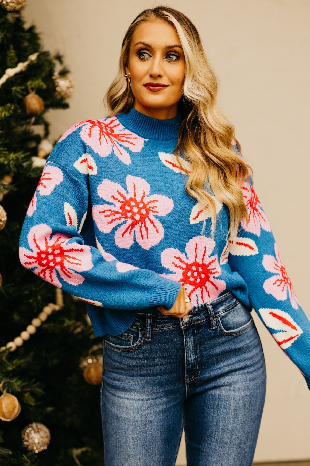 The Oaklee Floral Sweater
