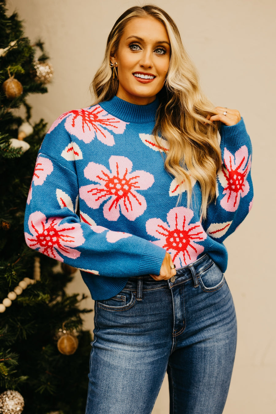 The Oaklee Floral Sweater