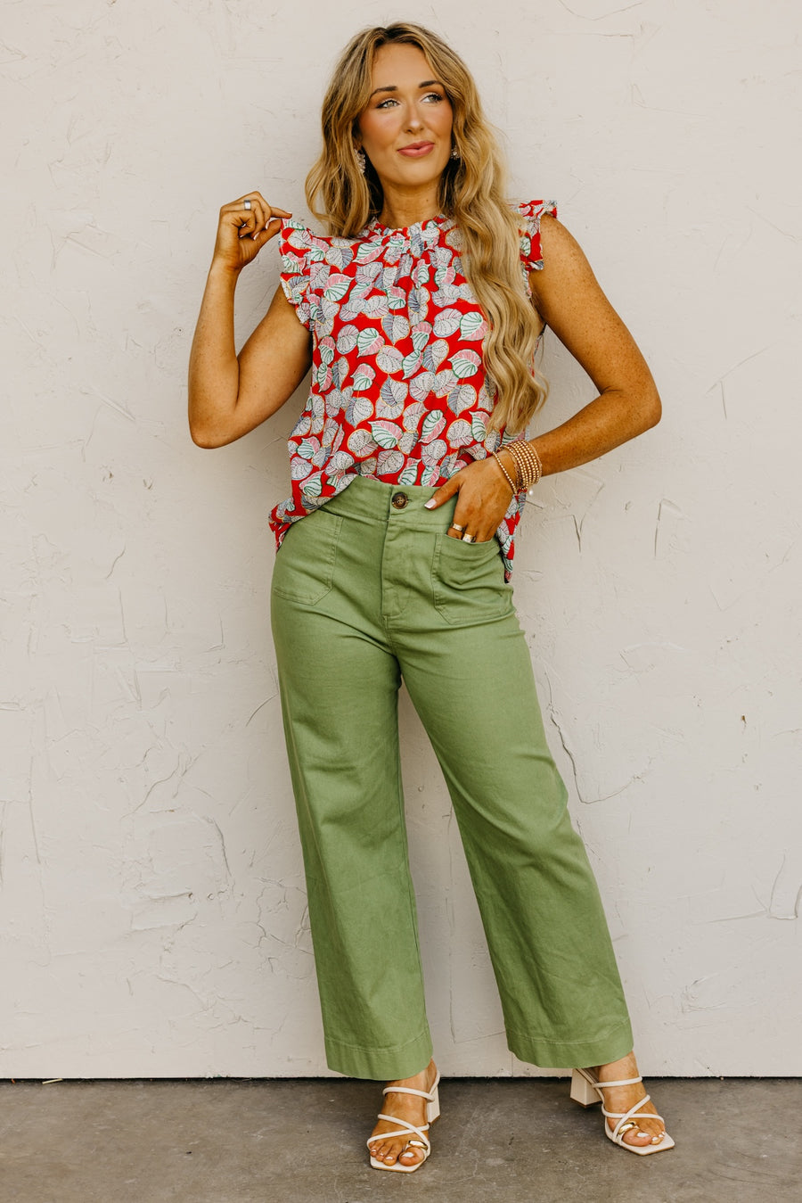 The Marlee Ruffle Sleeve Top