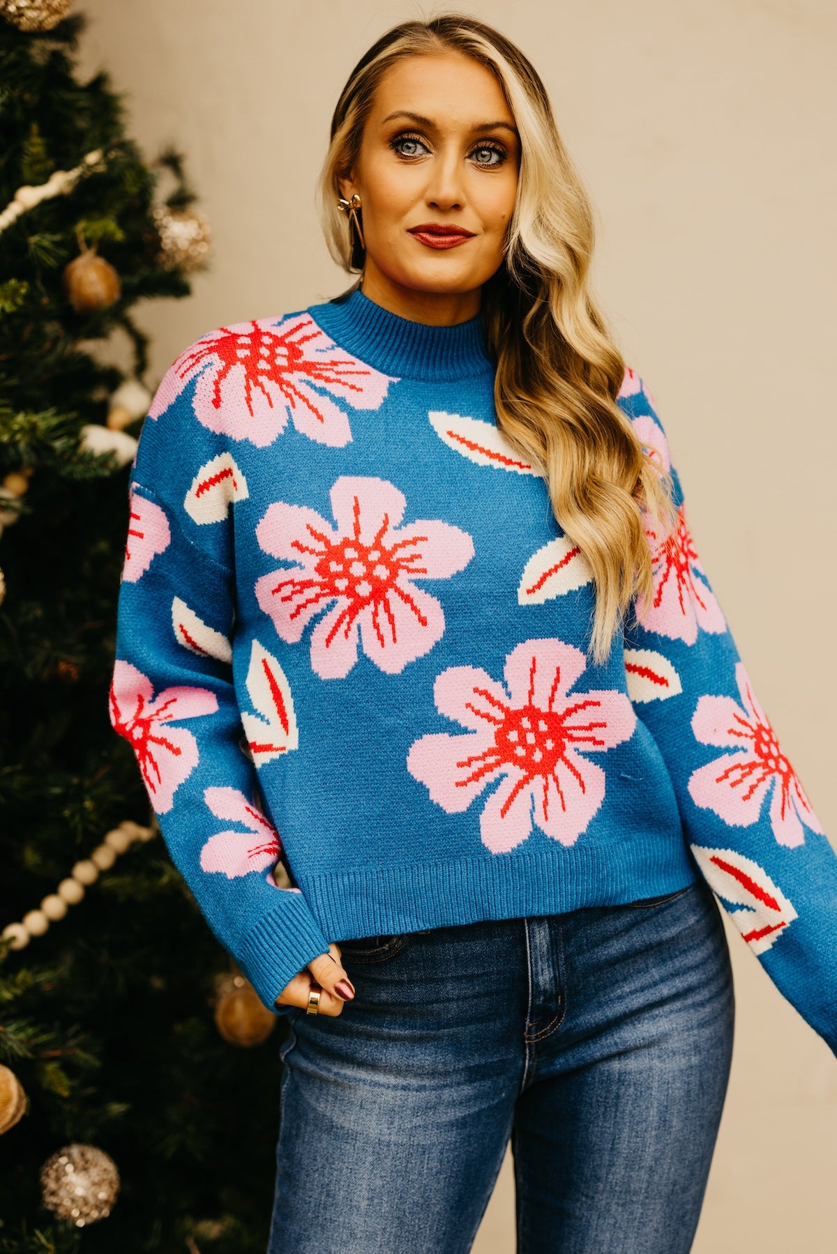 The Oaklee Floral Sweater