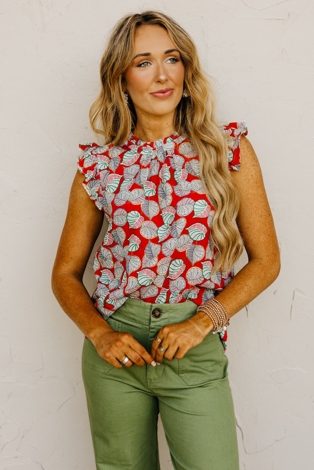 The Marlee Ruffle Sleeve Top