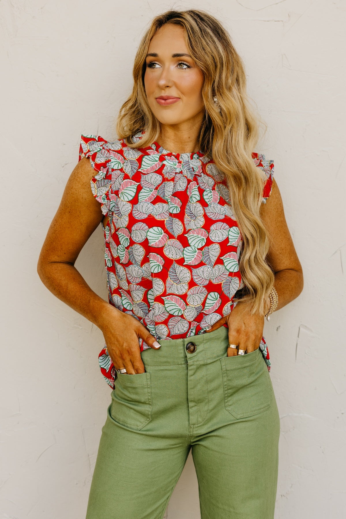The Marlee Ruffle Sleeve Top