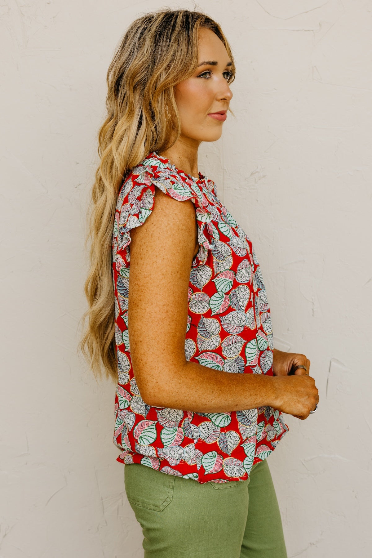 The Marlee Ruffle Sleeve Top