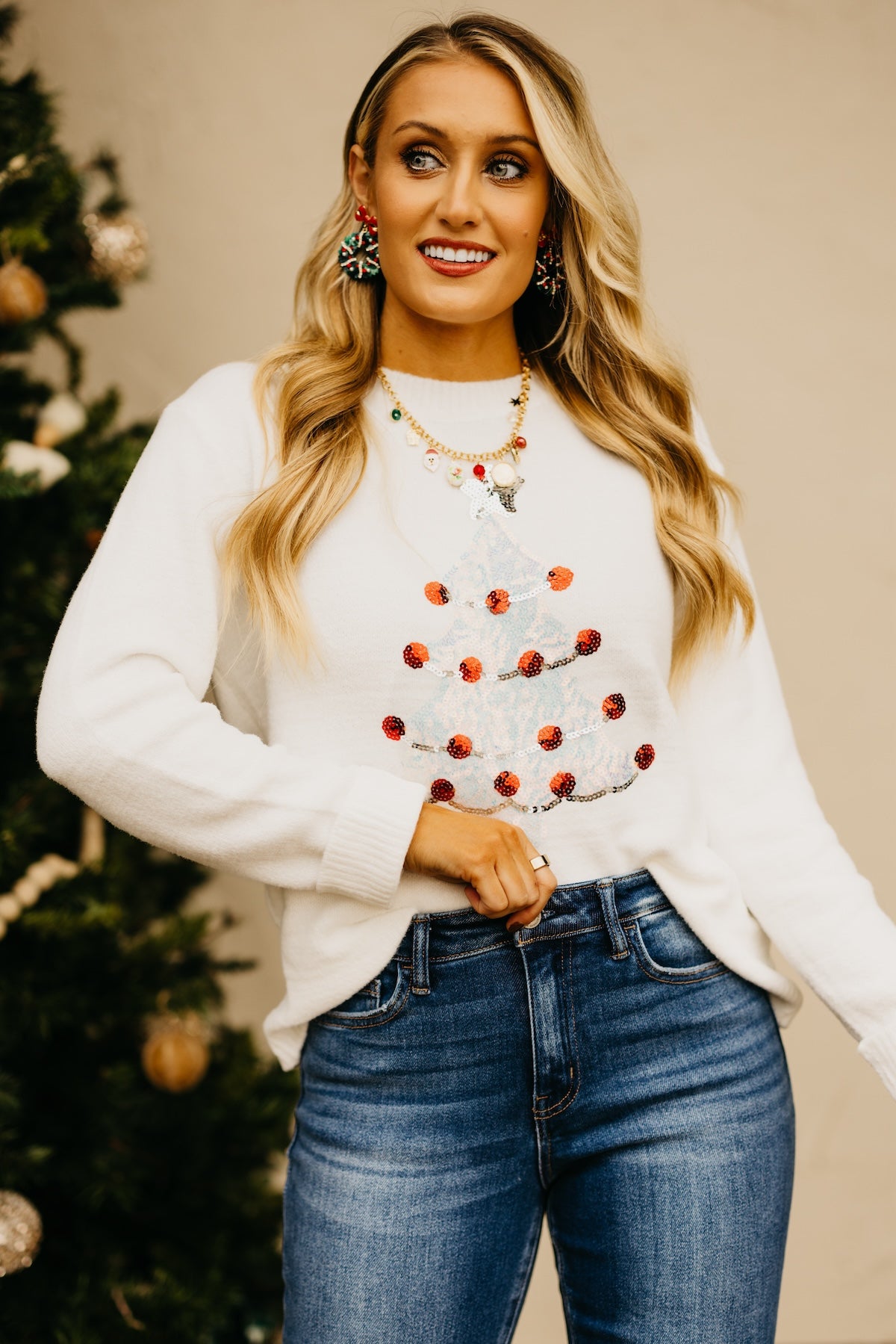 The Let It Snow Sequin Sweater
