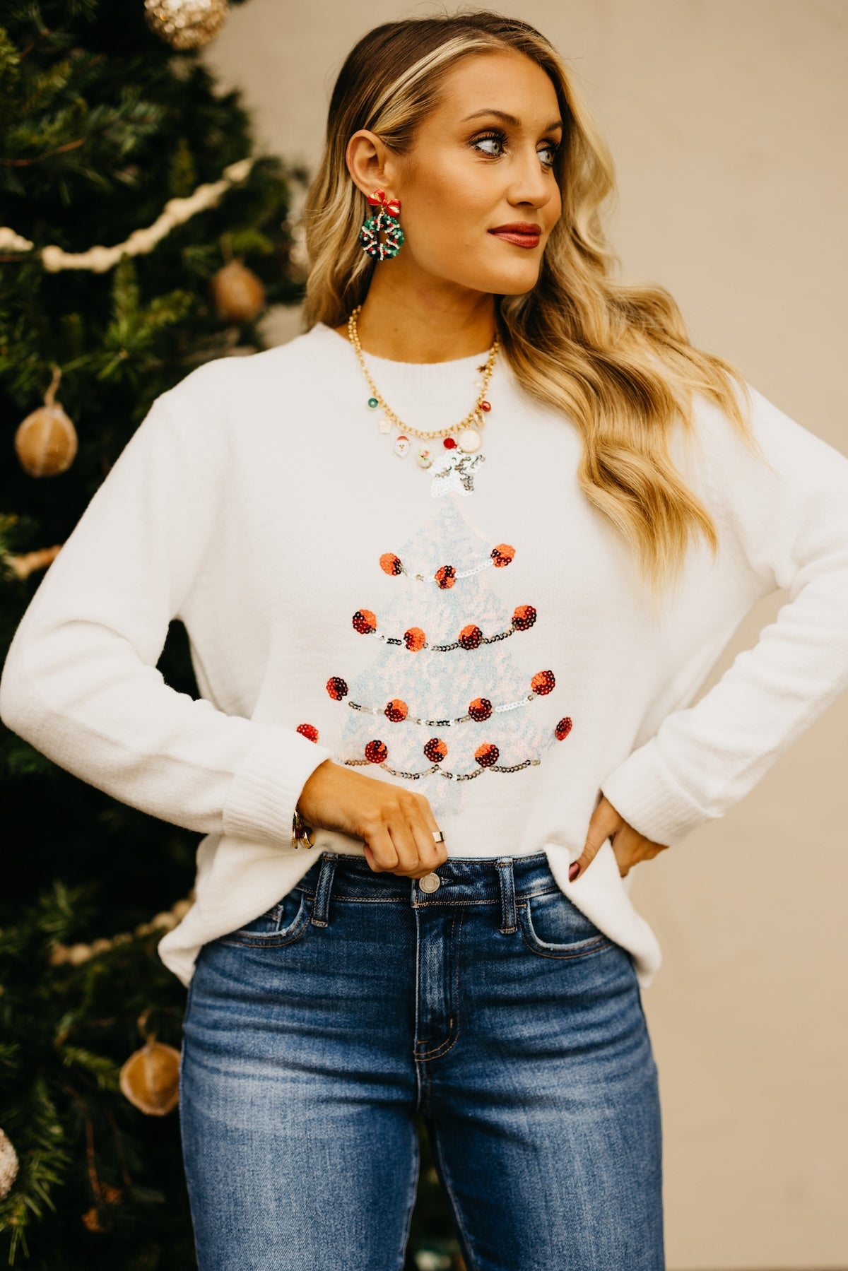 The Let It Snow Sequin Sweater