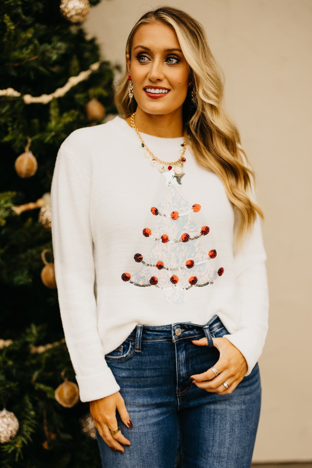 The Let It Snow Sequin Sweater