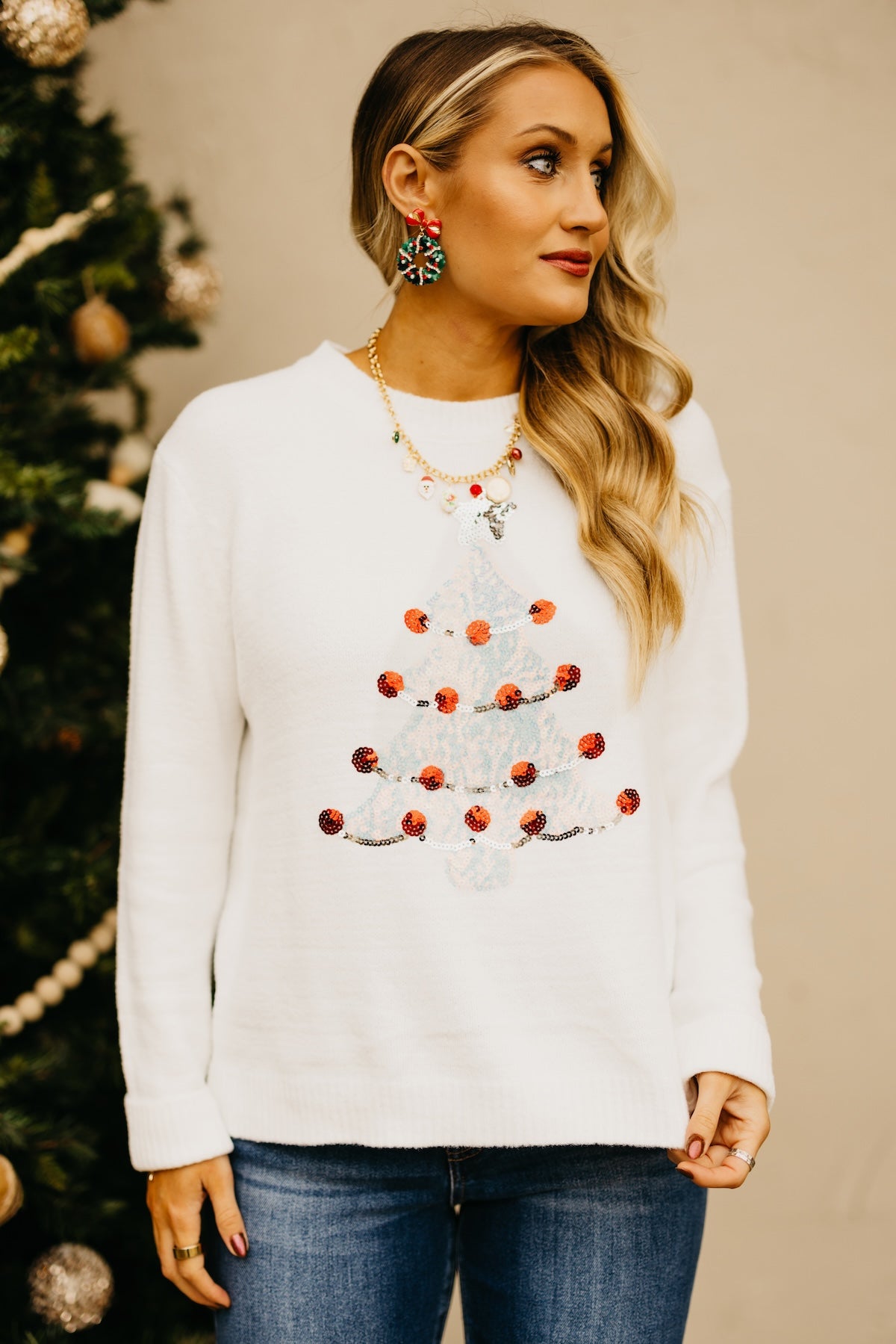 The Let It Snow Sequin Sweater