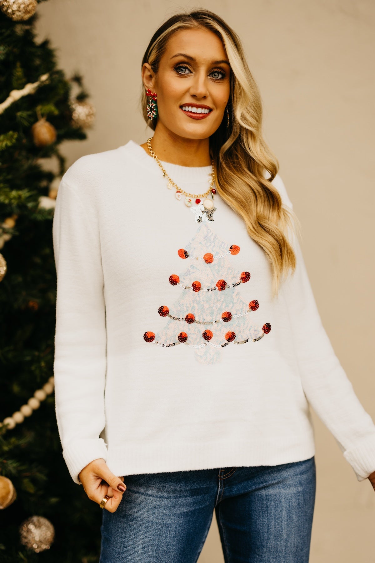 The Let It Snow Sequin Sweater