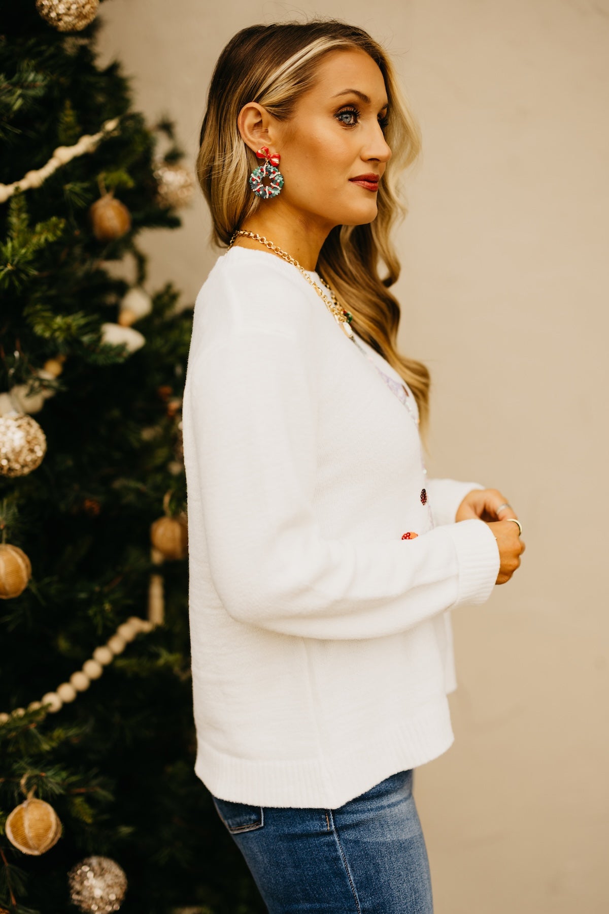 The Let It Snow Sequin Sweater