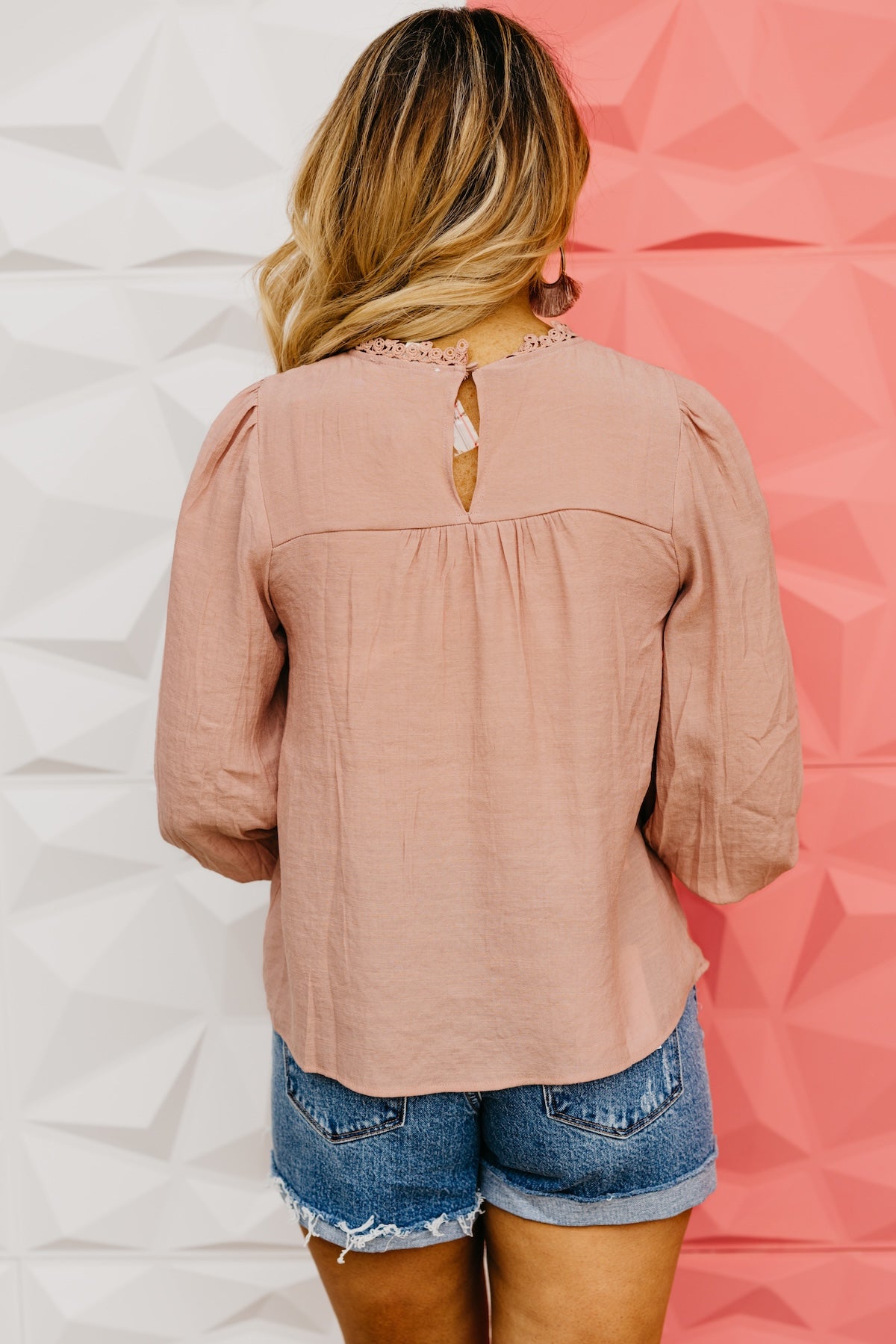 The Rhys Lace Yoke Blouse
