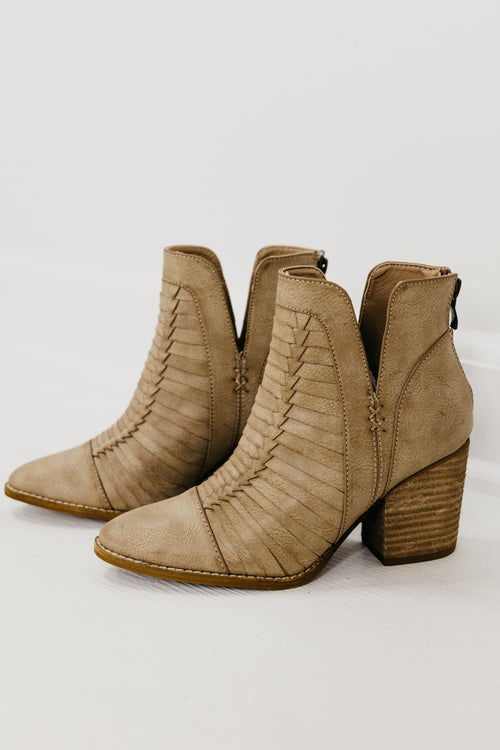 The Alina Woven Bootie