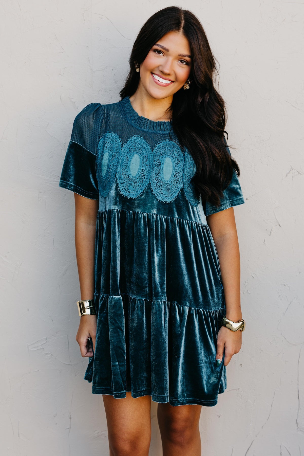 The Raine Contrast Sheer Mesh Dress