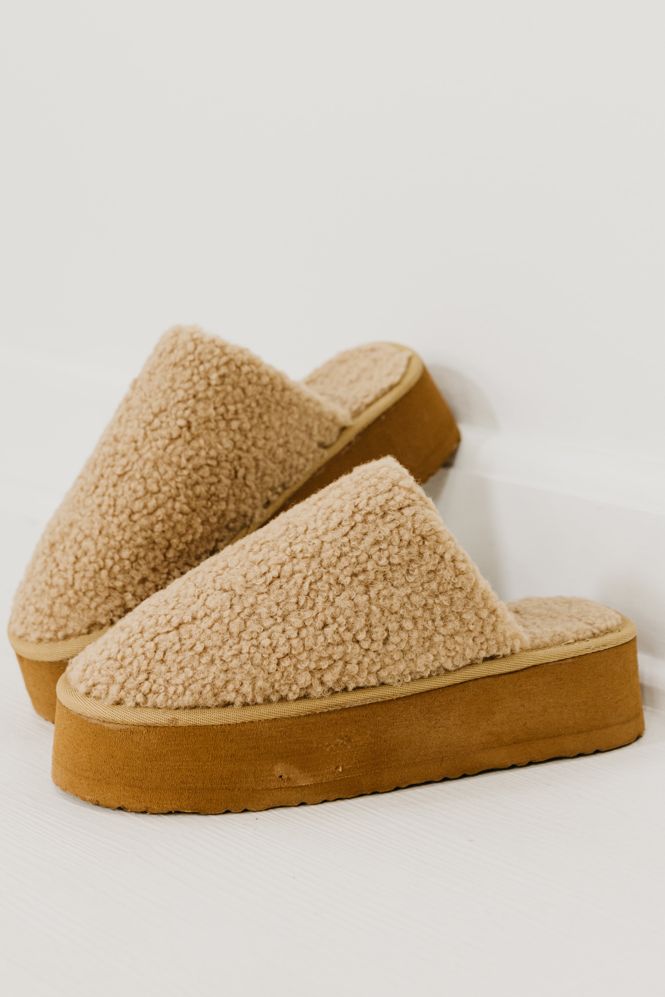 The Ivoris Platform Teddy Slide  - FINAL SALE