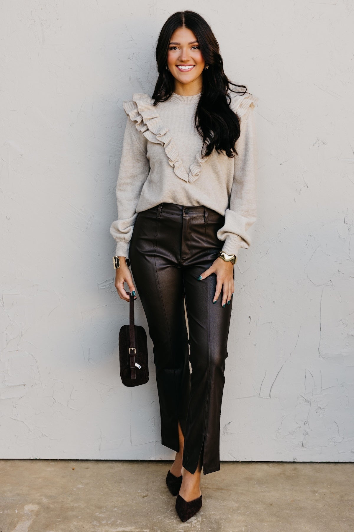 The Tammie Ruffle Sweater