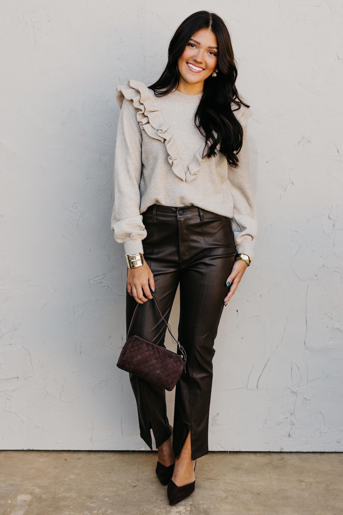 The Tammie Ruffle Sweater