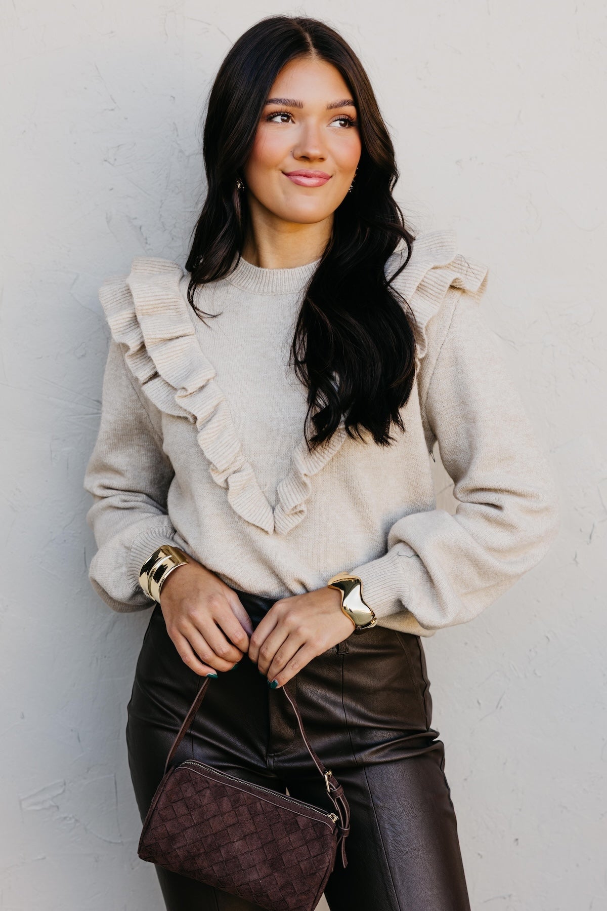 The Tammie Ruffle Sweater