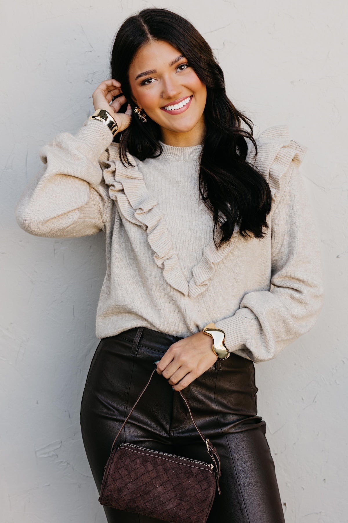 The Tammie Ruffle Sweater