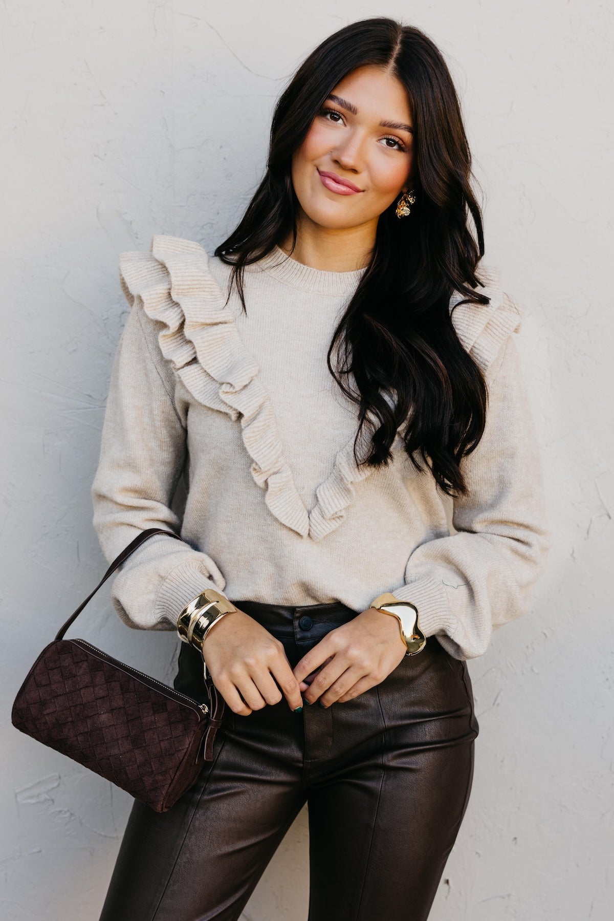 The Tammie Ruffle Sweater