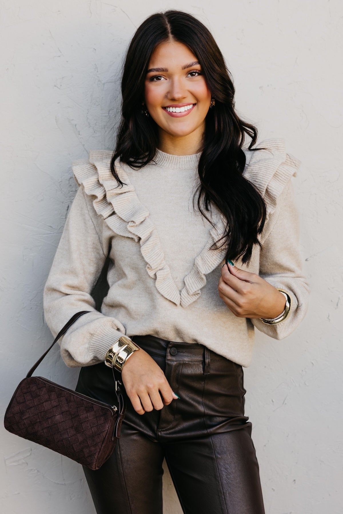 The Tammie Ruffle Sweater